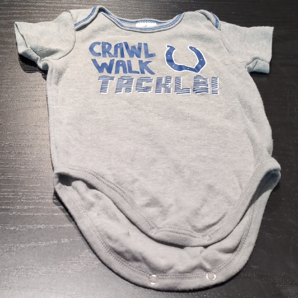 Gray Baby Onesie NFL Colts